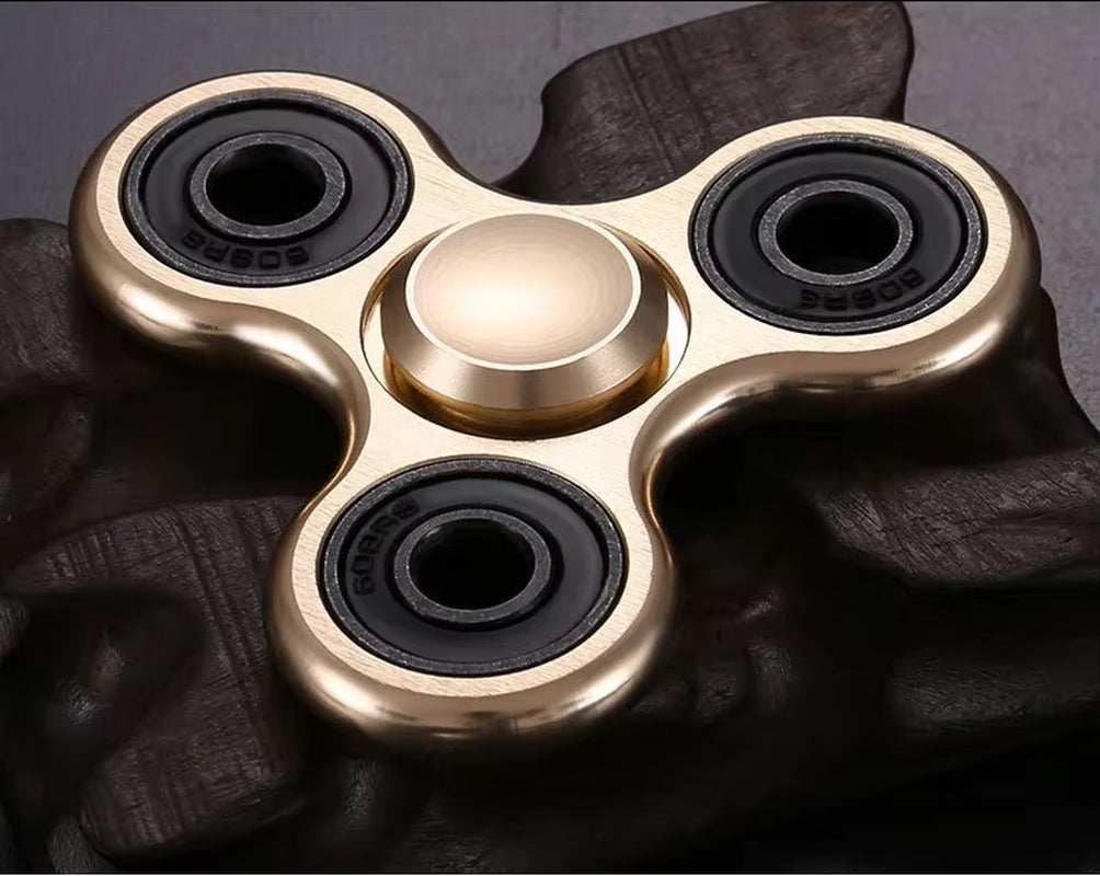 Fidget Finger Spinner – Alloy Metal Hand Spinner Stress Relief & Decompression Toy for Kids & Adults, Fun and Relaxing Gift for All Ages