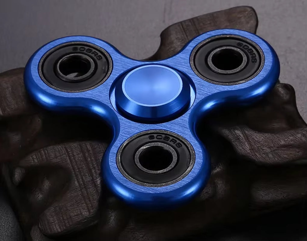 Fidget Finger Spinner – Alloy Metal Hand Spinner Stress Relief & Decompression Toy for Kids & Adults, Fun and Relaxing Gift for All Ages