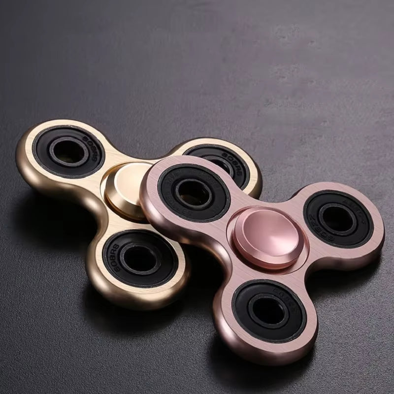 Fidget Finger Spinner – Alloy Metal Hand Spinner Stress Relief & Decompression Toy for Kids & Adults, Fun and Relaxing Gift for All Ages