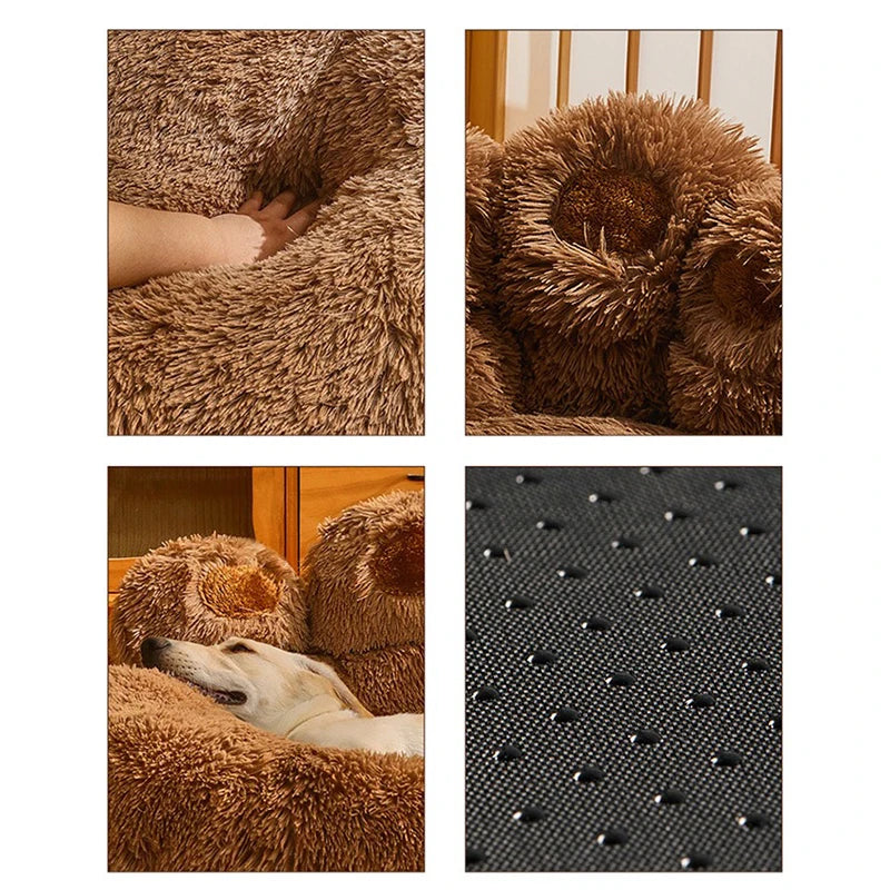 Washable Plush Pet Sofa Bed – Cozy Dog & Cat Bed for Small to Large Pets