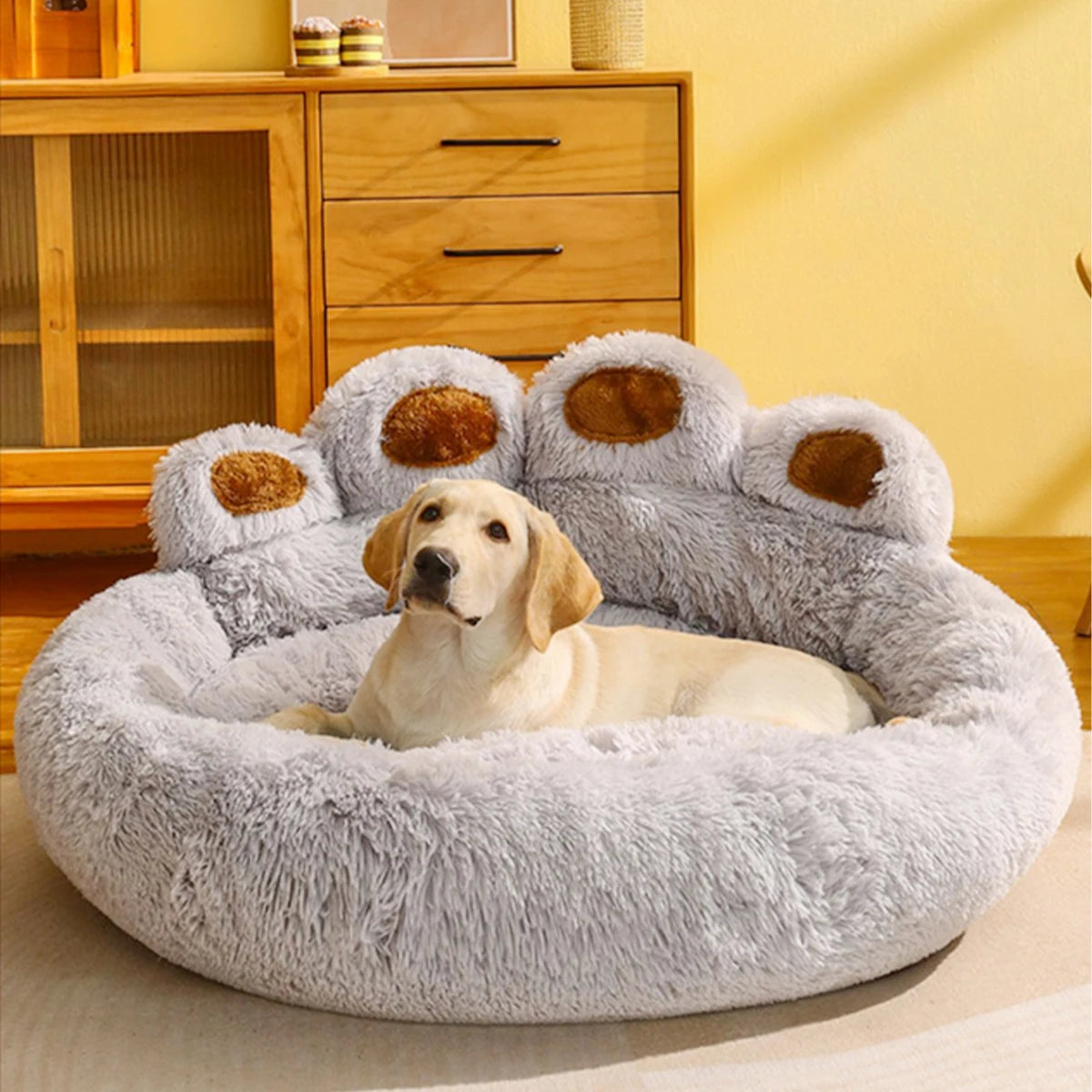 Washable Plush Pet Sofa Bed – Cozy Dog & Cat Bed for Small to Large Pets