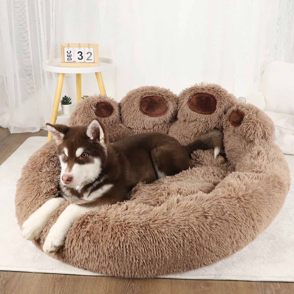 Washable Plush Pet Sofa Bed – Cozy Dog & Cat Bed for Small to Large Pets