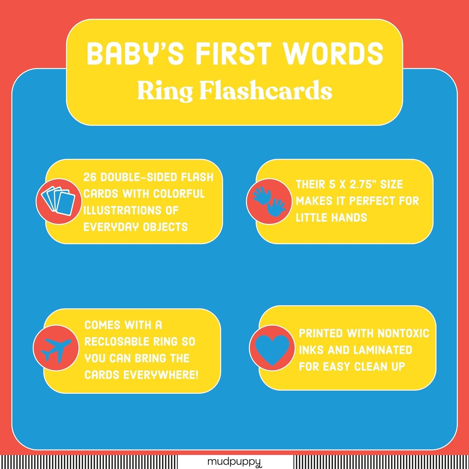 First Words Ring Flashcards – Early Learning for Toddlers & Kids